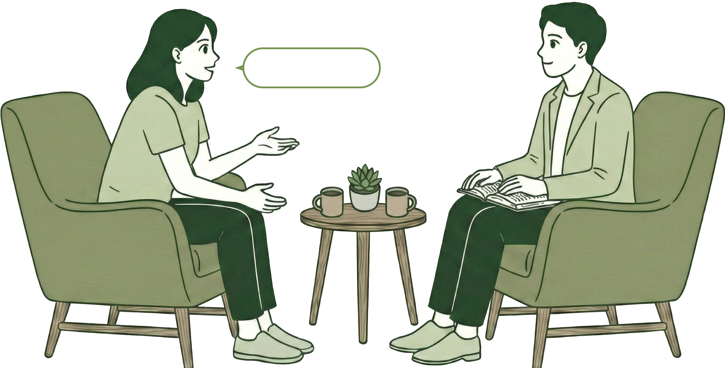 札幌松井こころ相談室 相談イラスト