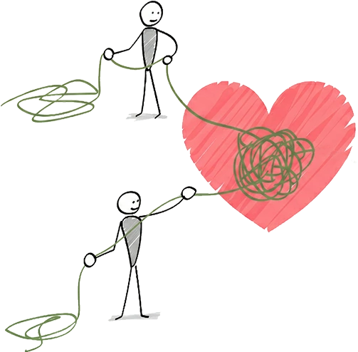 札幌松井こころ相談室 心のモヤモヤを解決するイラスト